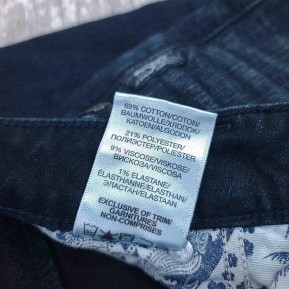 Silver Jeans Womens Tuesday Capri Size 27 Dark Blue Denim Straight Mid Rise - Picture 7 of 7